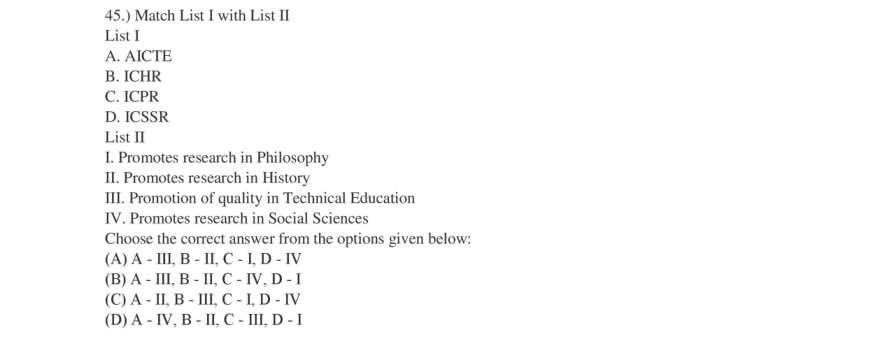 Read the question and choices in the excerpt. Choose A/B/C/D for the first/second/third/fourth option shown.