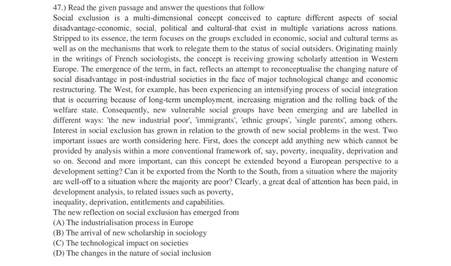 Read the question and choices in the excerpt. Choose A/B/C/D for the first/second/third/fourth option shown.