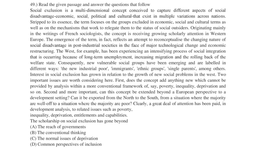 Read the question and choices in the excerpt. Choose A/B/C/D for the first/second/third/fourth option shown.