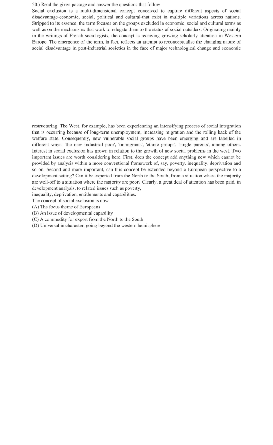 Read the question and choices in the excerpt. Choose A/B/C/D for the first/second/third/fourth option shown.