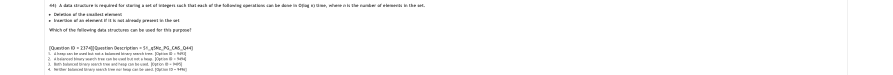 Read the question and choices in the excerpt. Choose A/B/C/D for the first/second/third/fourth option shown.