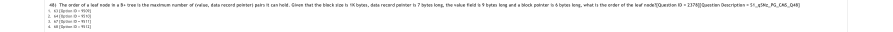 Read the question and choices in the excerpt. Choose A/B/C/D for the first/second/third/fourth option shown.