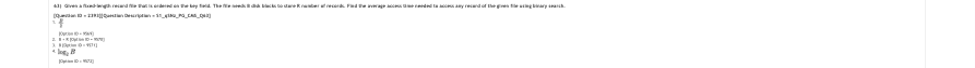 Read the question and choices in the excerpt. Choose A/B/C/D for the first/second/third/fourth option shown.