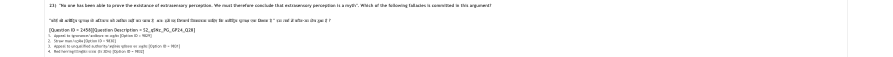 Read the question and choices in the excerpt. Choose A/B/C/D for the first/second/third/fourth option shown.