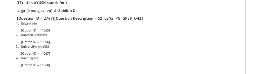 Read the question and choices in the excerpt. Choose A/B/C/D for the first/second/third/fourth option shown.
