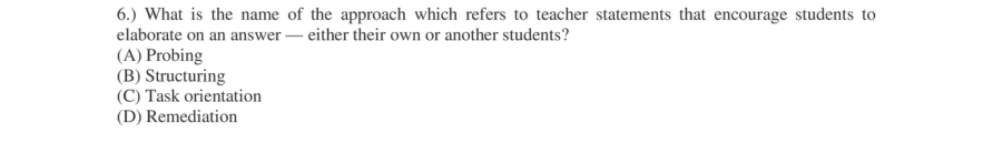 Read the question and choices in the excerpt. Choose A/B/C/D for the first/second/third/fourth option shown.