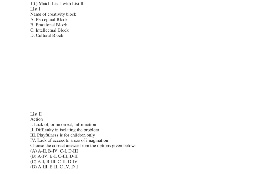 Read the question and choices in the excerpt. Choose A/B/C/D for the first/second/third/fourth option shown.