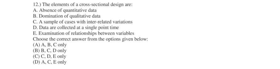 Read the question and choices in the excerpt. Choose A/B/C/D for the first/second/third/fourth option shown.