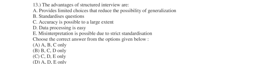 Read the question and choices in the excerpt. Choose A/B/C/D for the first/second/third/fourth option shown.