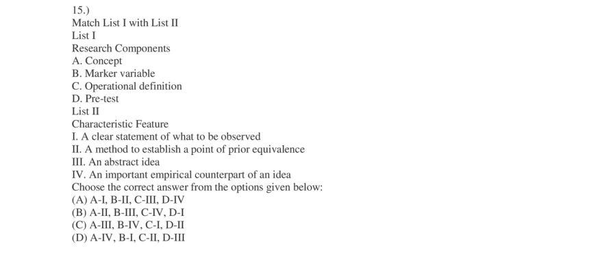 Read the question and choices in the excerpt. Choose A/B/C/D for the first/second/third/fourth option shown.