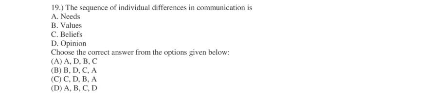 Read the question and choices in the excerpt. Choose A/B/C/D for the first/second/third/fourth option shown.