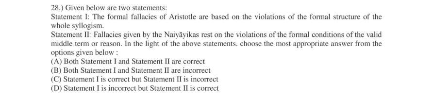 Read the question and choices in the excerpt. Choose A/B/C/D for the first/second/third/fourth option shown.