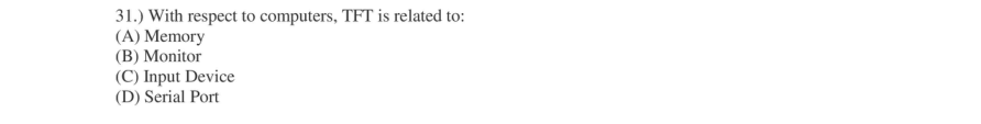 Read the question and choices in the excerpt. Choose A/B/C/D for the first/second/third/fourth option shown.