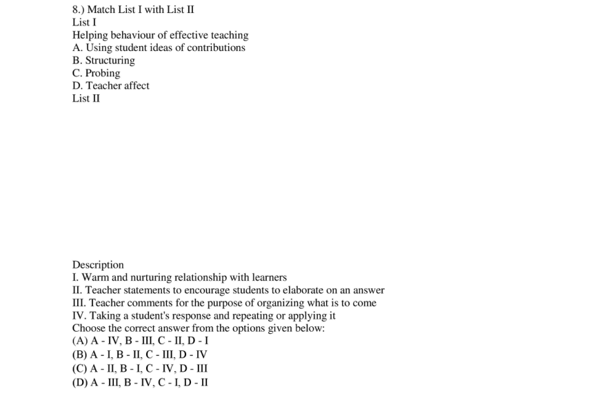 Read the question and choices in the excerpt. Choose A/B/C/D for the first/second/third/fourth option shown.