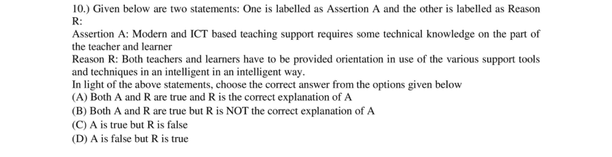 Read the question and choices in the excerpt. Choose A/B/C/D for the first/second/third/fourth option shown.
