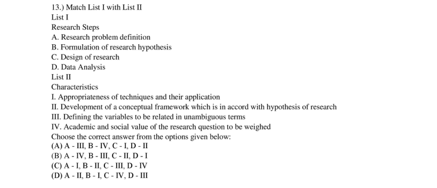 Read the question and choices in the excerpt. Choose A/B/C/D for the first/second/third/fourth option shown.