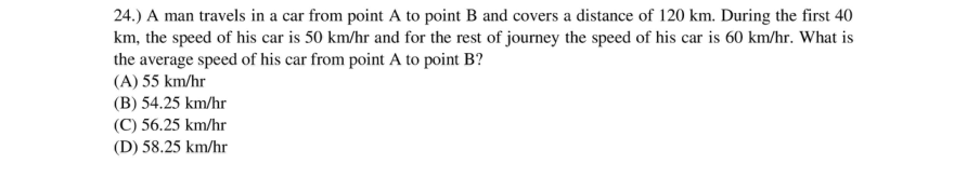 Read the question and choices in the excerpt. Choose A/B/C/D for the first/second/third/fourth option shown.