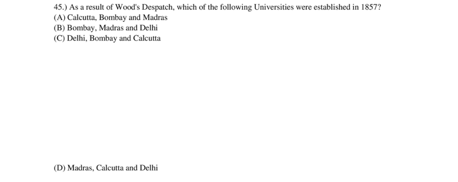 Read the question and choices in the excerpt. Choose A/B/C/D for the first/second/third/fourth option shown.