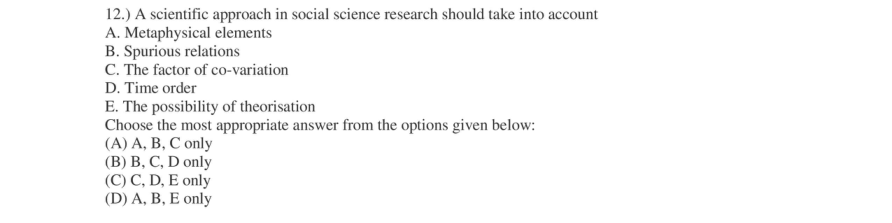 Read the question and choices in the excerpt. Choose A/B/C/D for the first/second/third/fourth option shown.