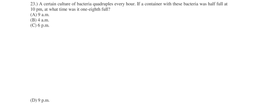 Read the question and choices in the excerpt. Choose A/B/C/D for the first/second/third/fourth option shown.
