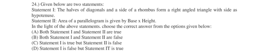 Read the question and choices in the excerpt. Choose A/B/C/D for the first/second/third/fourth option shown.