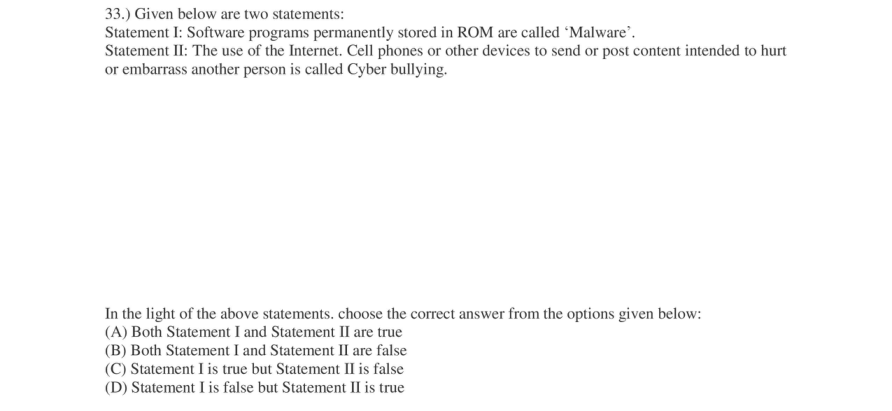 Read the question and choices in the excerpt. Choose A/B/C/D for the first/second/third/fourth option shown.