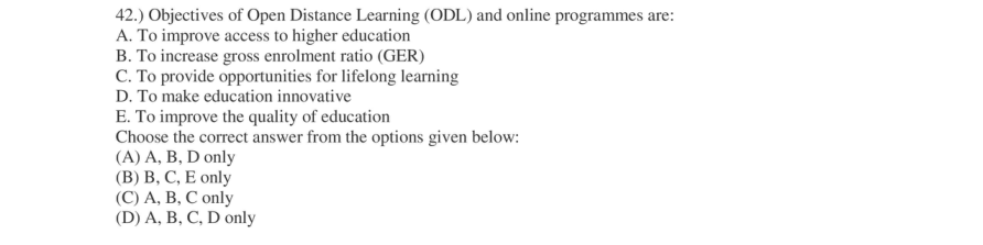 Read the question and choices in the excerpt. Choose A/B/C/D for the first/second/third/fourth option shown.