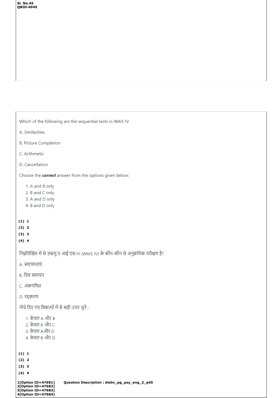 Read the question and choices in the excerpt. Choose A/B/C/D for the first/second/third/fourth option shown.
