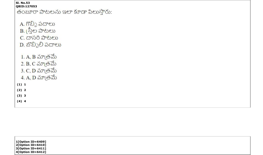 Read the question and choices in the excerpt. Choose A/B/C/D for the first/second/third/fourth option shown.