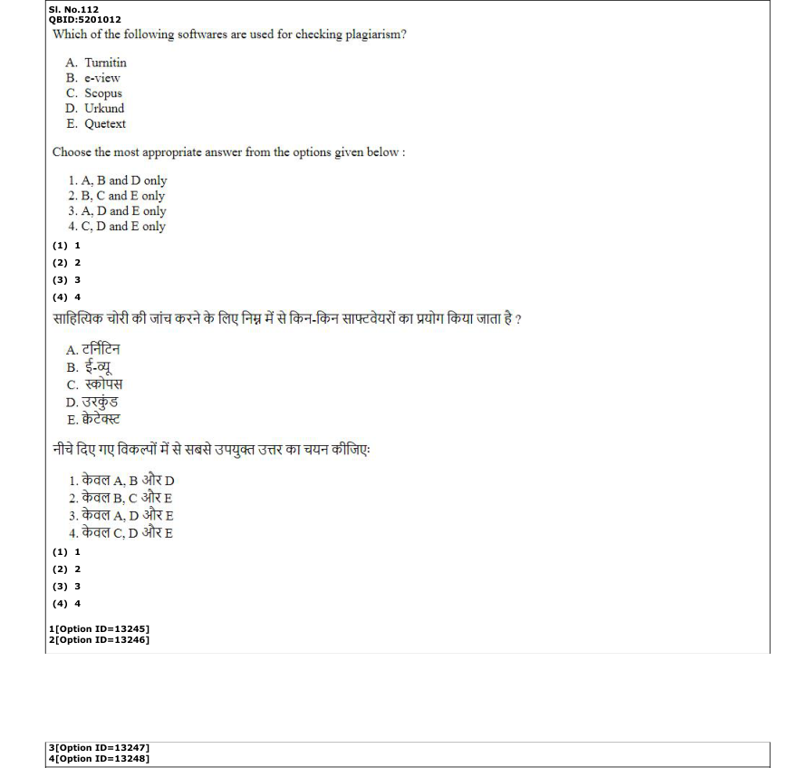 Read the question and choices in the excerpt. Choose A/B/C/D for the first/second/third/fourth option shown.