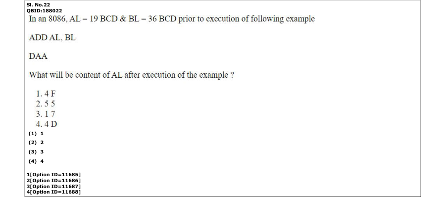 Read the question and choices in the excerpt. Choose A/B/C/D for the first/second/third/fourth option shown.