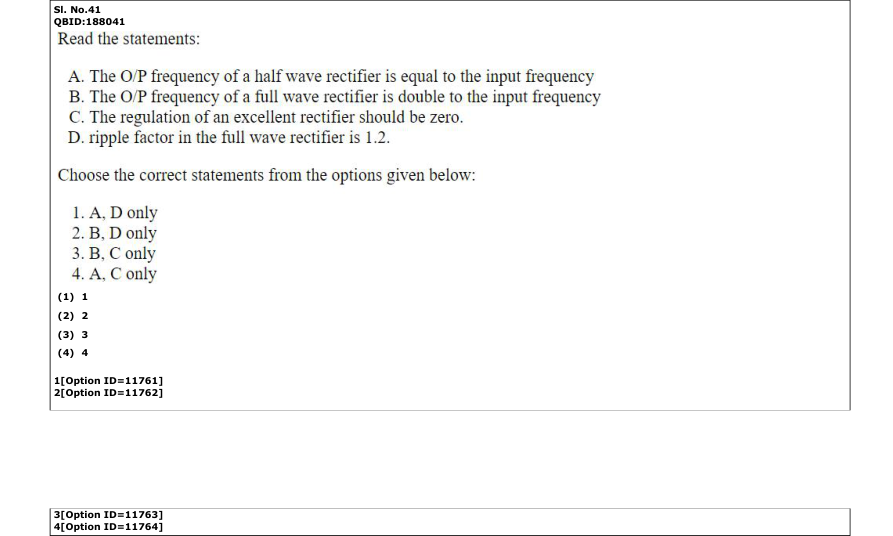 Read the question and choices in the excerpt. Choose A/B/C/D for the first/second/third/fourth option shown.