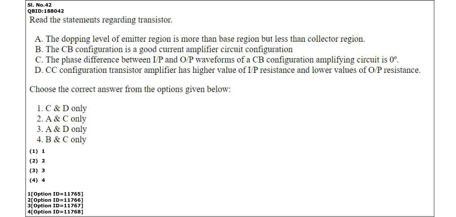 Read the question and choices in the excerpt. Choose A/B/C/D for the first/second/third/fourth option shown.