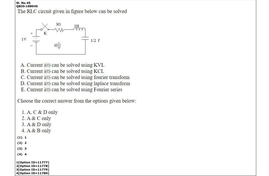 Read the question and choices in the excerpt. Choose A/B/C/D for the first/second/third/fourth option shown.