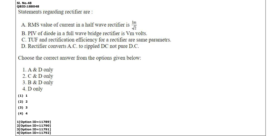 Read the question and choices in the excerpt. Choose A/B/C/D for the first/second/third/fourth option shown.