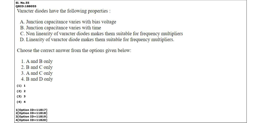 Read the question and choices in the excerpt. Choose A/B/C/D for the first/second/third/fourth option shown.