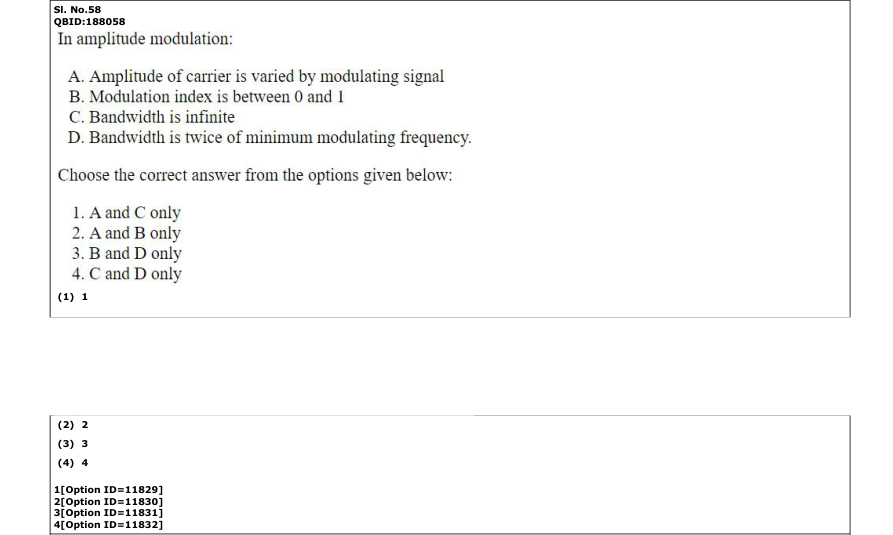 Read the question and choices in the excerpt. Choose A/B/C/D for the first/second/third/fourth option shown.