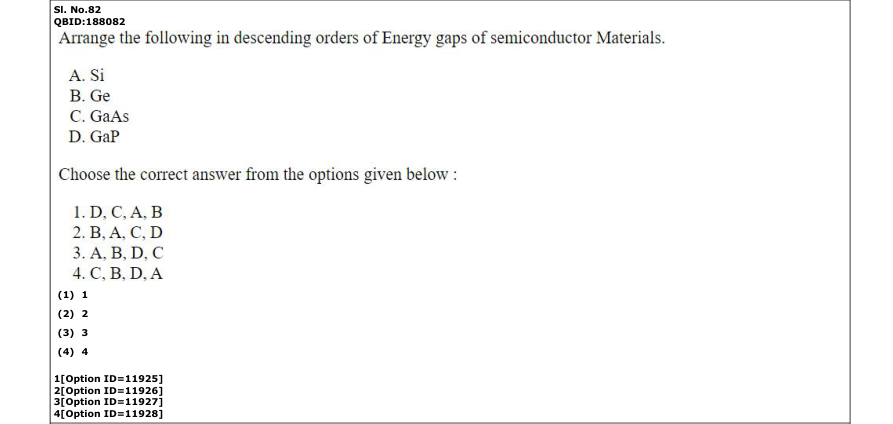 Read the question and choices in the excerpt. Choose A/B/C/D for the first/second/third/fourth option shown.