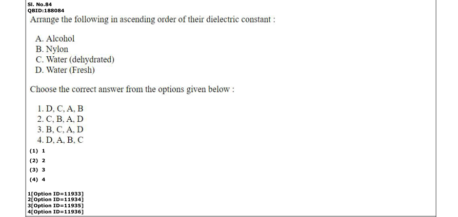 Read the question and choices in the excerpt. Choose A/B/C/D for the first/second/third/fourth option shown.