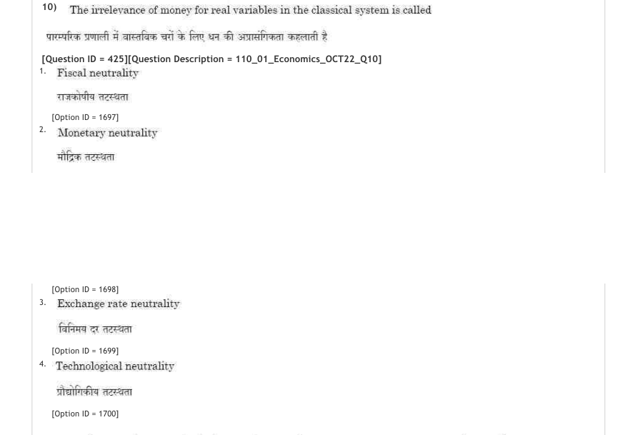 Read the question and choices in the excerpt. Choose A/B/C/D for the first/second/third/fourth option shown.