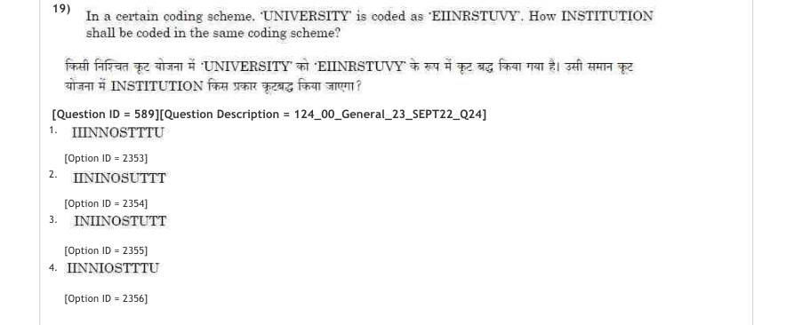 Read the question and choices in the excerpt. Choose A/B/C/D for the first/second/third/fourth option shown.