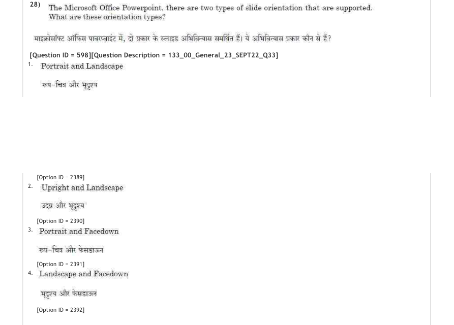 Read the question and choices in the excerpt. Choose A/B/C/D for the first/second/third/fourth option shown.