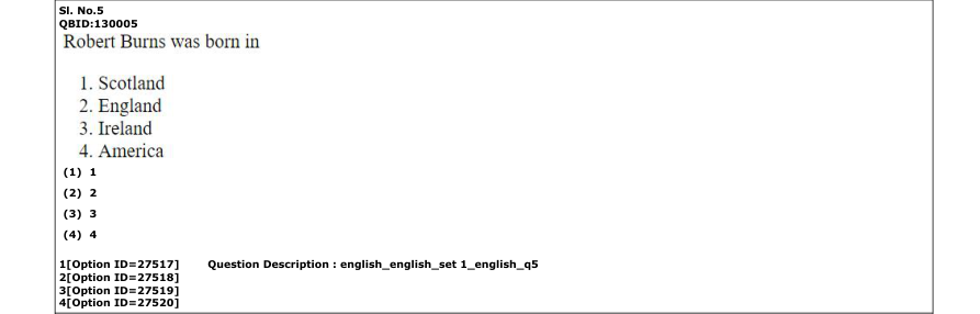 Read the question and choices in the excerpt. Choose A/B/C/D for the first/second/third/fourth option shown.
