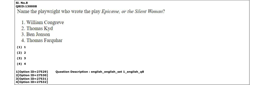 Read the question and choices in the excerpt. Choose A/B/C/D for the first/second/third/fourth option shown.