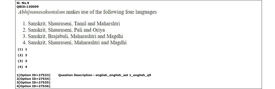 Read the question and choices in the excerpt. Choose A/B/C/D for the first/second/third/fourth option shown.
