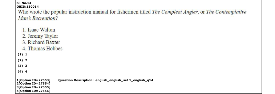 Read the question and choices in the excerpt. Choose A/B/C/D for the first/second/third/fourth option shown.
