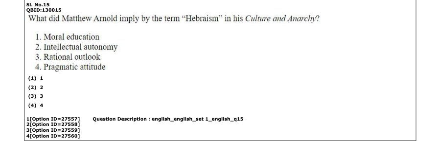 Read the question and choices in the excerpt. Choose A/B/C/D for the first/second/third/fourth option shown.