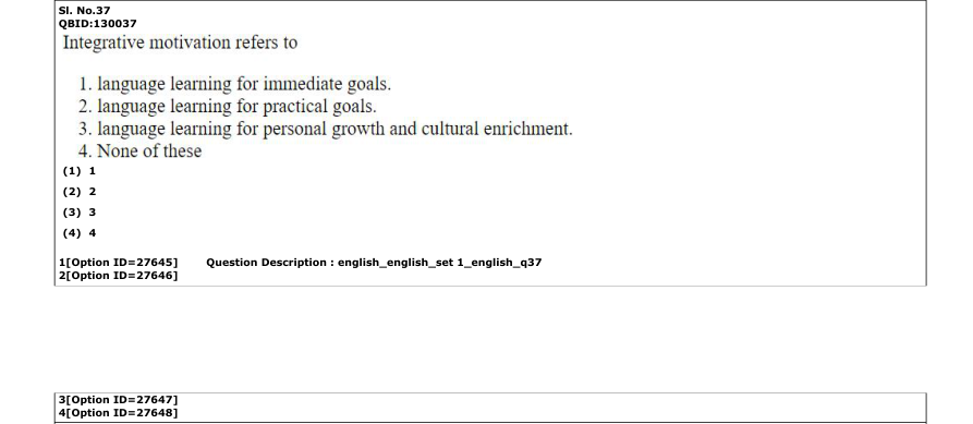 Read the question and choices in the excerpt. Choose A/B/C/D for the first/second/third/fourth option shown.