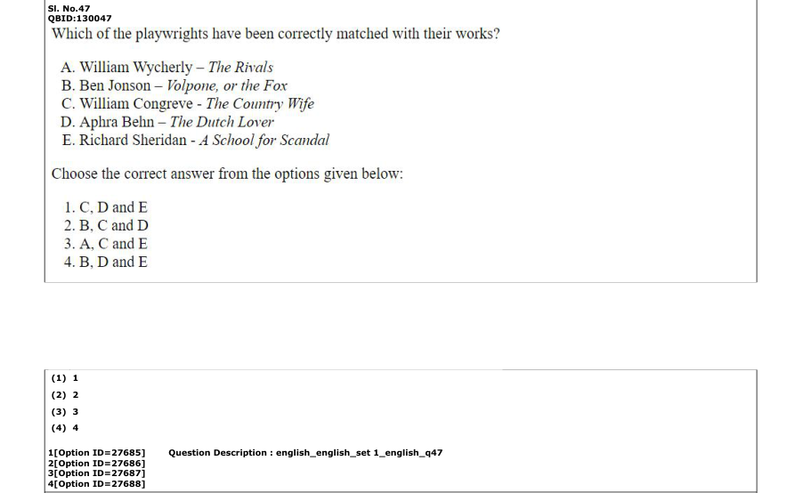 Read the question and choices in the excerpt. Choose A/B/C/D for the first/second/third/fourth option shown.