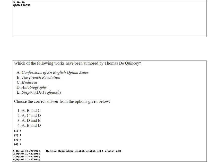 Read the question and choices in the excerpt. Choose A/B/C/D for the first/second/third/fourth option shown.